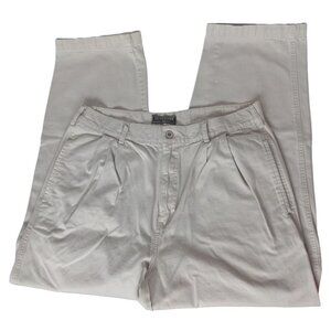 Outrigger Men's Tapered Leg Casual Pants Beige Size 36x32